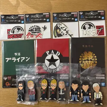 크로우즈&WORST 제일복권 러버 스탠드 노트 스티커