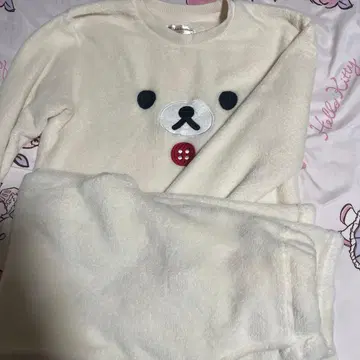 코리락쿠마 복슬복슬 파자마 룸웨어 M 시마무라 상하의 세트