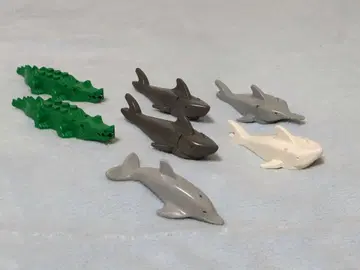 LEGO 레고 올드 레고 악어 상어 돌고래 묶음 세트