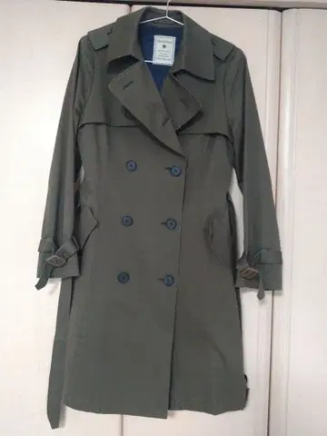 덴드로비움 A라인 카키 트렌치코트