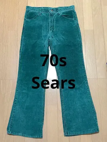 70s Sears 코듀로이 팬츠 플레어 팬츠