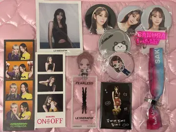 르세라핌 LE SSERAFIM 사쿠라 캔뱃지 마그넷 책갈피