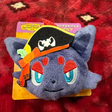 [ 택 포함 ] 포켓몬 센터 조로아 봉제 인형 배지 Halloween