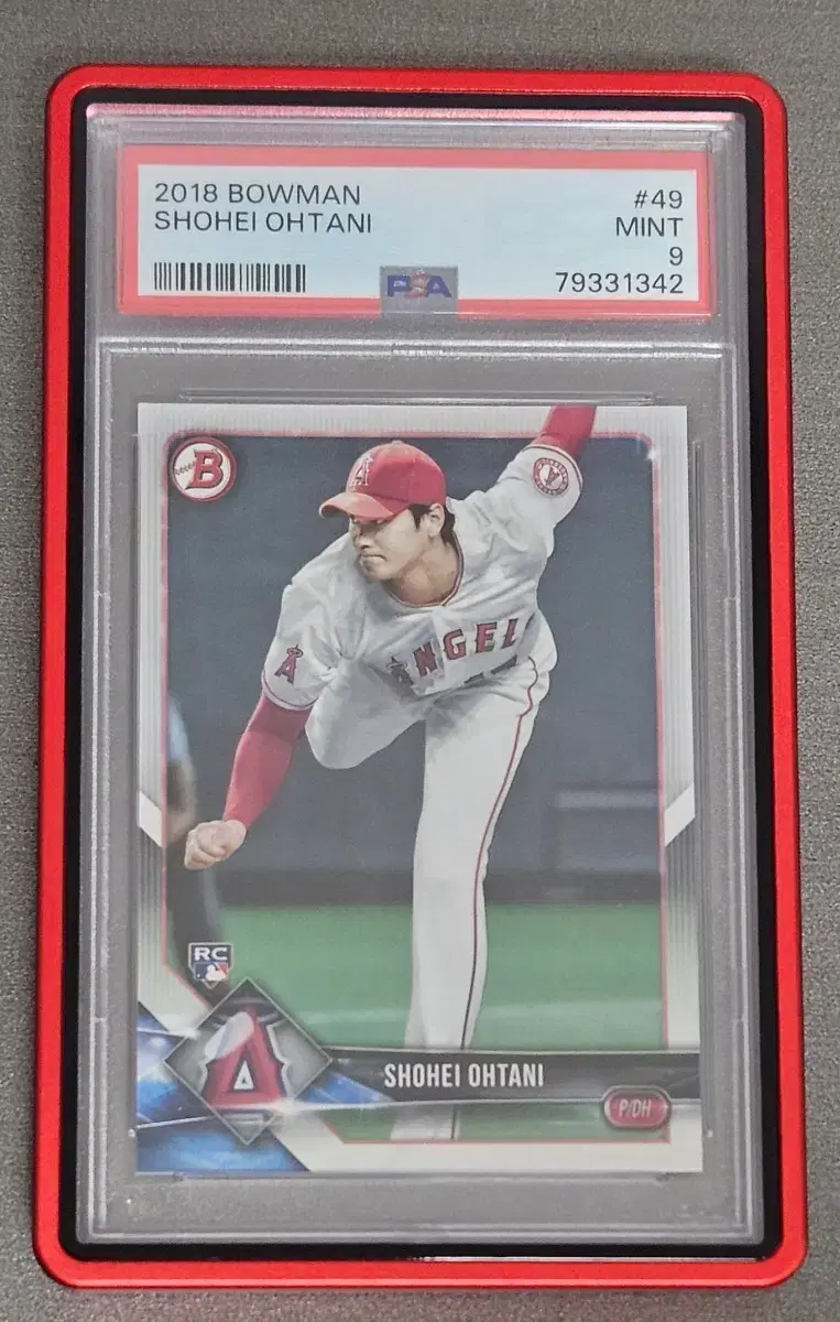 2018 Bowman 오타니 쇼헤이 PSA9 야구 카드