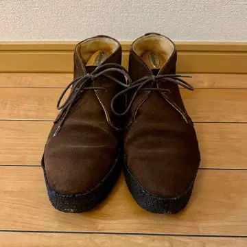 SANDERS 브라운 스웨이드 머드 가드 처카 부츠 7 사이즈