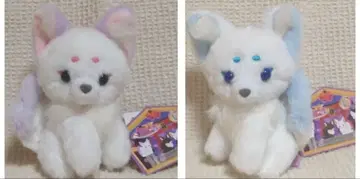 쵸콘과 구미호님 봉제 인형 마스코트 볼체인 셋카&쿠즈키리