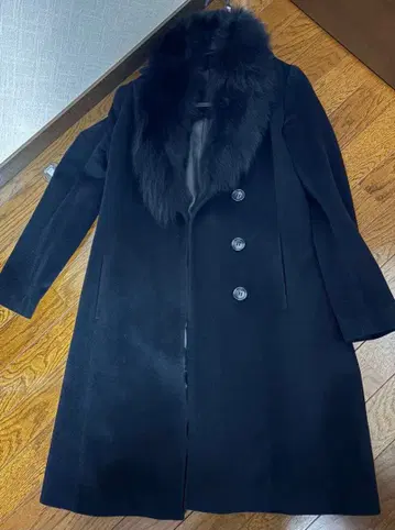 핑키앤다이안 블랙 롱 코트