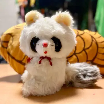 쇼와 레트로 봉제 인형 너구리 팬시