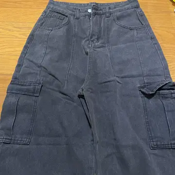 하이웨스트 스트릿 카고 팬츠 다크 그레이 블랙 y2k Cyber