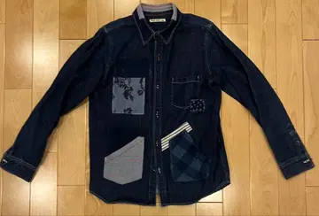 GAIJIN MADE 패치워크 데님 셔츠 [ 가격 인하했습니다 ]