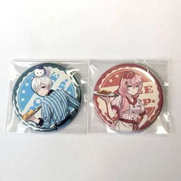 도즈루사 gigo 콜라보 카페 다이너 캔뱃지 오라후군&오라코짱