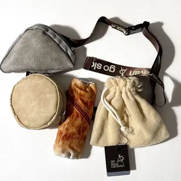 go slow caravan 오뎅 4연 웨스트 파우치 숄더백