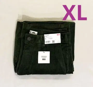 UNIQLO 코듀로이 커브 팬츠 XL 사이즈 그린 코토니에 유니클로