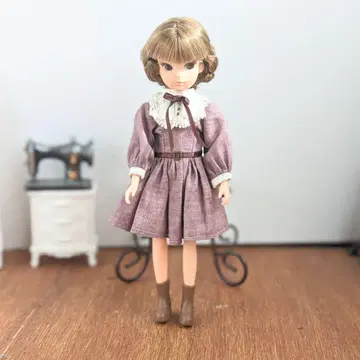 재1281 [ 복각판 초창기 리카짱 ] 핑크의 클래시컬 원피스