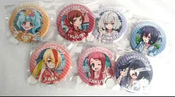 좀비랜드 사가 캐릭터 캔뱃지 7개 세트 Abema 복권