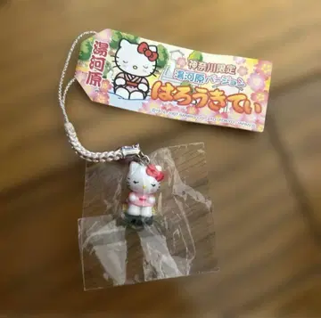 현지 키티 가나가와현 한정판 발 온천 키티 스트랩