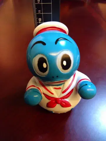 마린 폴리스 초기 마스코트 피규어 오뚝이 인형 저금통