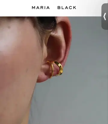 Ripples 이어 커프 마리아 블랙