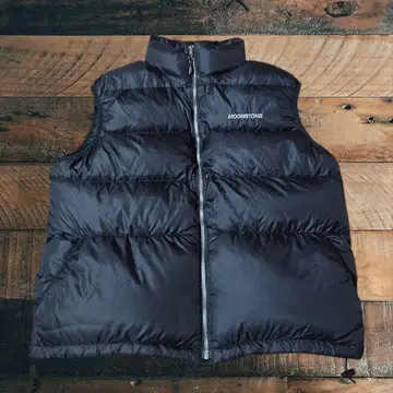 MOONSTONE 구스 다운 베스트 L 사이즈 블랙 수리 있음