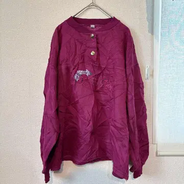 [ My Fine Day ] 자수 하프 버튼 풀오버 [ L ] 맨투맨