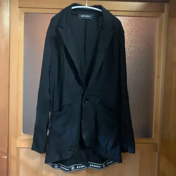 GOMME HOMME 블랙 테일러드 자켓 고무옴므