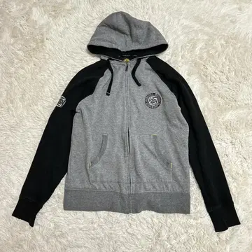 레어 FITBIKECO. 지퍼 후드티 S 그레이 블랙 BMX 스트릿