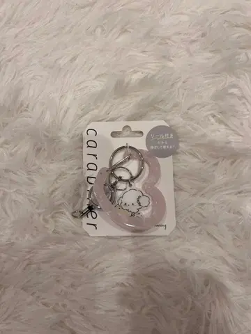 산리오 코기뮨 카라비너 릴 포함 플라워 링