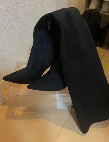 YELLO TOKYO BLACK LONG 니하이 부츠 L 사이즈 블랙