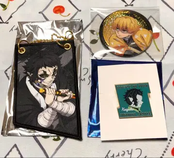 귀멸의 칼날 무한성편 와펜 참 캔뱃지 핀즈 아가츠마 젠이츠 카이가쿠