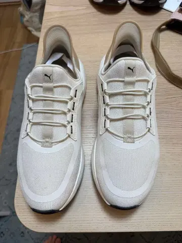 2켤레 PUMA 러닝화 SOFTRIDE 웜 화이트, 블랙