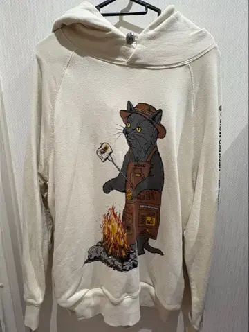 고 슬로우 카라반 공방사 쭈리 캠프파이어 애니멀 풀 후드티 사이즈 4