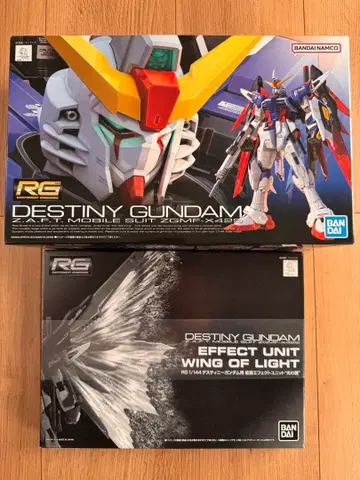 RG 1/144 데스티니 건담 빛의 날개 세트