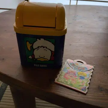 쇼와 레트로 오리 페클 쓰레기통 FUJI BANK