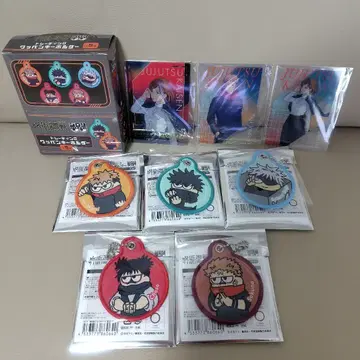 주술회전 지로리 트레이딩 와펜 키링 5종 세트