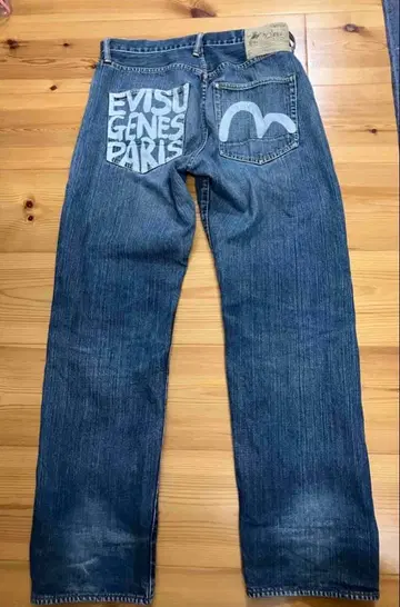 EVISU 청바지 Paris 34인치