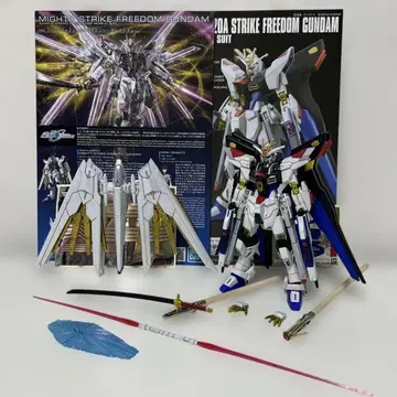HG 마이티 스트라이크 프리덤 건담 + 슈퍼 드라군 장비 도색 완성품