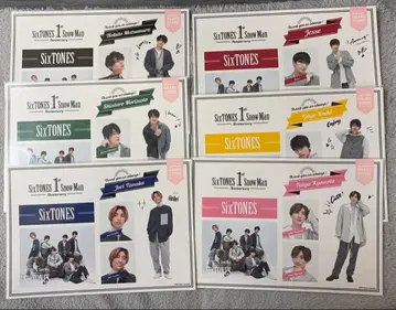 SixTONES 1st Anniversary 스티커 6장 세트