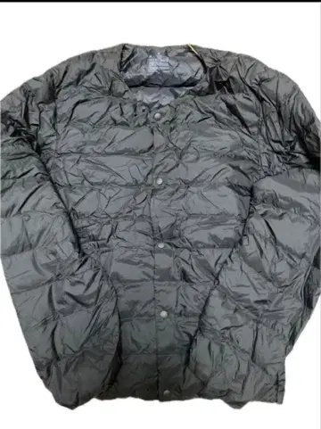 미사용 무인양품 노카라 다운 자켓 블랙 M