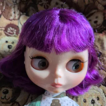 아이시 인형 밝은 보라색 숏 헤어