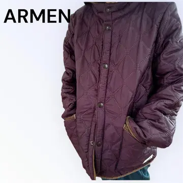 ARMEN 아르멘 퀼팅 후드 자켓 폴란드제 퍼플 S