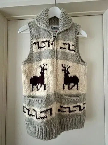 KANATA DEER VEST 카우친 니트 베스트