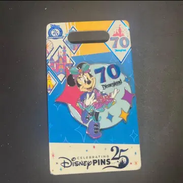 미니 마우스 70주년 기념 핀 배지 캘리포니아 디즈니랜드