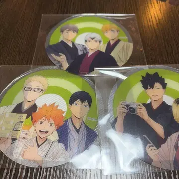 하이큐 최애여행 JR 도카이 교토 클리어 코스터 3개 세트