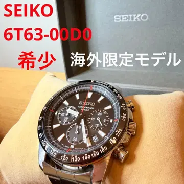 레어 해외 모델 SEIKO 크로노그래프 손목시계 SSB031 6T63