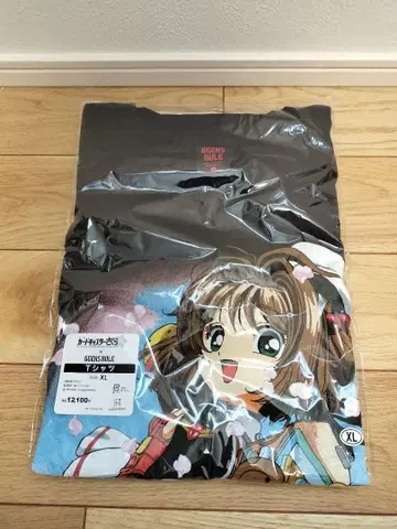 XL 블랙 카드캡터 사쿠라 GEEKS RULE 티셔츠