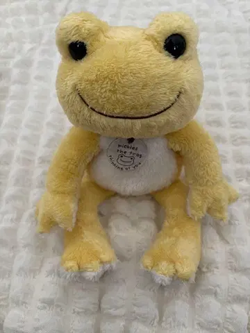 개구리 피클스 봉제 인형 옐로우 컬러