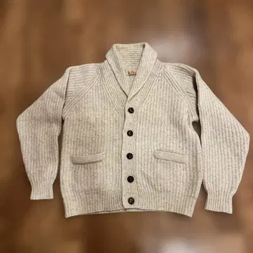 BARACUTA 베이지 숄카라 가디건 M