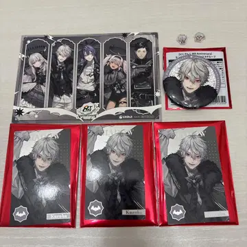 니지산지 8주년 쿠츠하 캔뱃지 메탈 카드 특전 엽서 아크릴 부품