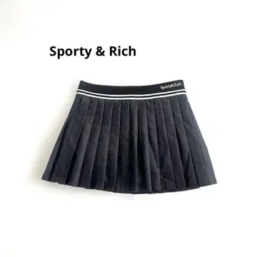 Sporty & Rich 아비게일 플리츠 미니 스커트