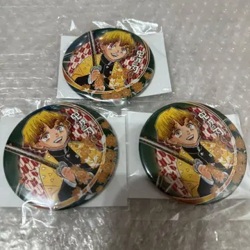 귀멸의 칼날 원작 컬렉션 캔뱃지 JCS 한정판 아가츠마 젠이츠 세트 1